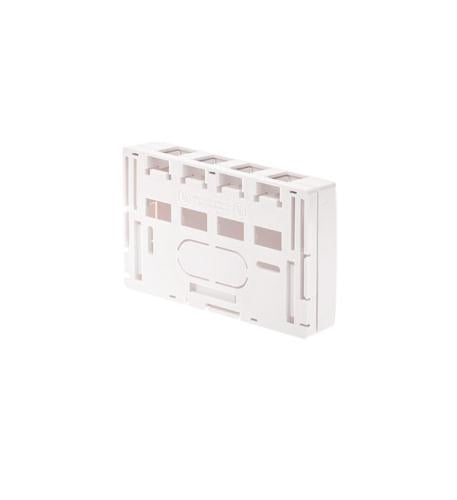 SURFACE MOUNT BOX, ELITE, 4-PORT, WHITE - ICC-IC104SBWH