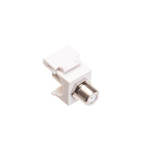 MODULE, F-TYPE, NICKEL PLATED, WHITE - IC107B5FWH