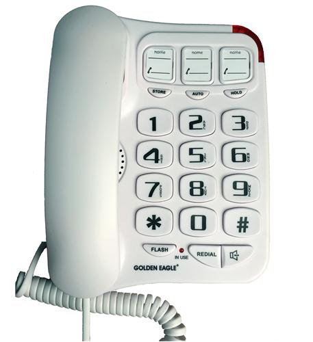 Big Button Speakerphone WHITE - GO-GEE3104WH