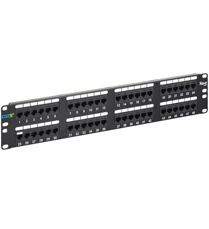 Patch Panel 48PT, CAT5E, 2RMS - ICC-ICMPP0485E