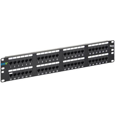 Patch Panel 48PT, CAT5E, 2RMS - ICC-ICMPP0485E