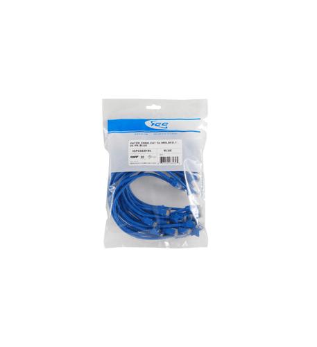 PATCH CORD, CAT 6, CLEAR BOOT,7',25PK,BL - ICC-ICPCSF07BL