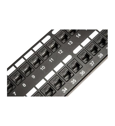 PATCH PANEL,CAT 6, FEED-THRU 48-P,2RMS - ICC-ICMPP48CP6